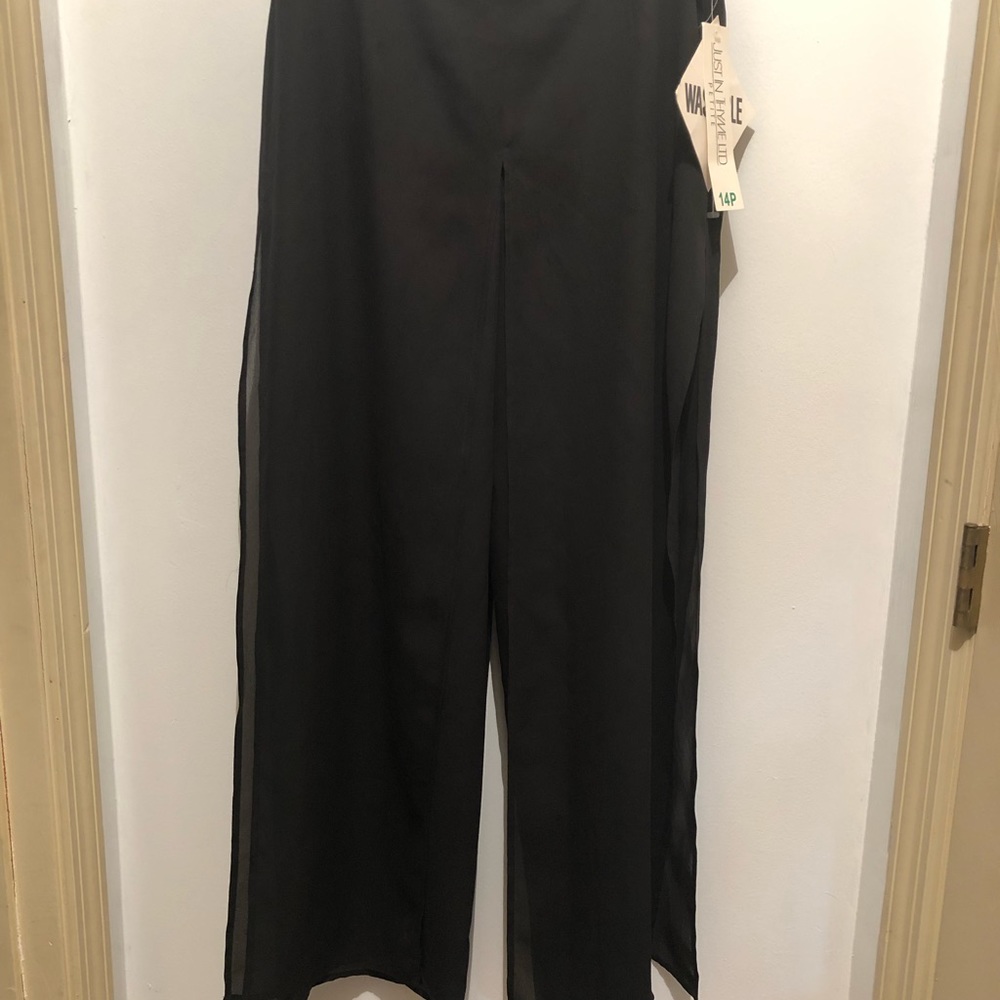 long skirt with pants underneath